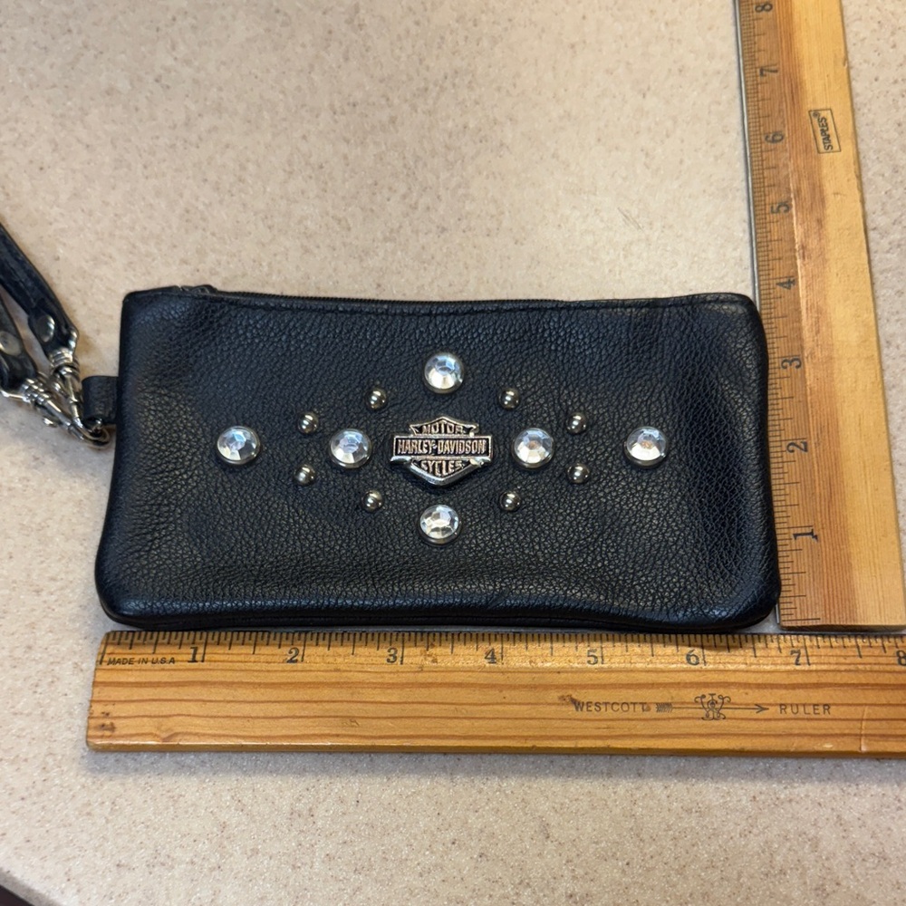 Harley-Davidson Black Studded Wristlet